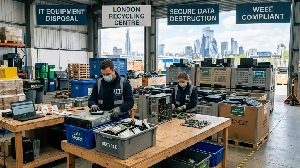 IT Equipment Disposal London | Secure, Certified & Hassle-Free