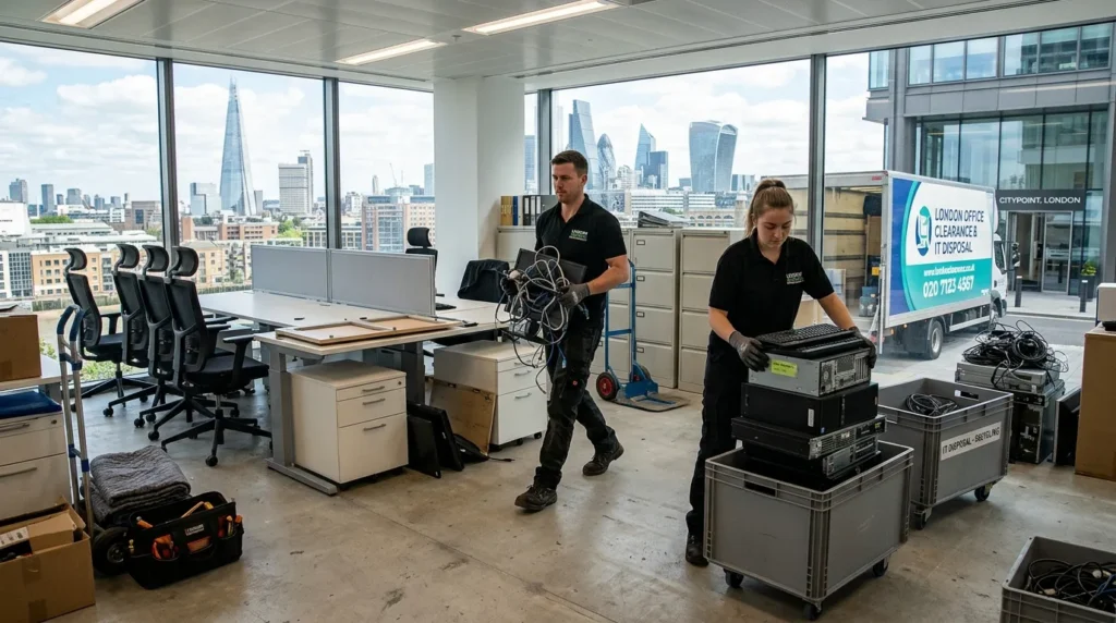 Full Office Clearance in Central London IT & Furniture Removal